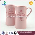 good quality Pink modern decal ceramic hot sale water jug